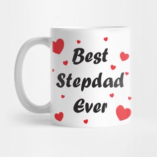 Best Step Dad Ever - heart hand drawn doodle design Mug